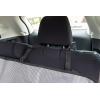 imageIRIS USA Large Dog Car Seat Hammock Cover WaterResistant and Easy Install Fits Standard Size Car Backseat Cover and Protects Against Dirt and Animal Hair for Pet Dog Cat GrayGray striped