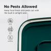 imageIRIS USA Remington Dog Food Storage Container 30 lbs 11 lbs Airtight Stackable Wheels Food Storage Treat Box 2Cup Scoop22 lbs
