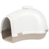 imageIRIS USA Igloo Dog House WhiteBeige Small and Medium Dogs and Cats IndoorOutdoor