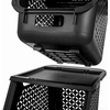 image:imageIRIS USA Plastic Laundry Basket 15 Bushel 50L Large Clothes Hamper with Ventilation Holes BuiltIn Handles amp Hip Hold Laundry Organizer for Bedroom Bathroom Dorm WhiteBlack