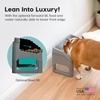 image:imageIRIS USA Elevated Dog Bowls Adjustable Stand Raised Feeding Station with Removable Double Food and Water Bowls Easy Clean Design Indoor Pet Feeding System for Small to Large Dogs GrayDog Feeding Station