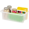 image:imageIRIS USA Plastic Storage Bins Containers Large 4 Pack Sensory Bin Craft Storage Craft Organizers and Storage Organizing Container for Home Office and School Supplies Stackable PastelClear