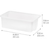 image:imageIRIS USA Plastic Storage Bins Containers Large 4 Pack Sensory Bin Craft Storage Craft Organizers and Storage Organizing Container for Home Office and School Supplies Stackable PastelClear