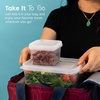 image:imageIRIS USA 16 PC Plastic Food Storage Containers With Lids  8 Containers amp 8 Lids To Go Meal Prep Leftovers Office Lunch Potluck Food Storage Microwave Dishwasher amp Freezer Safe BPAFreeClearClear