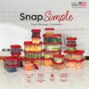 image:imageIRIS USA 16 PC Plastic Food Storage Containers With Lids  8 Containers amp 8 Lids To Go Meal Prep Leftovers Office Lunch Potluck Food Storage Microwave Dishwasher amp Freezer Safe BPAFreeClearRed