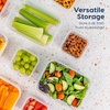 image:imageIRIS USA 16 PC Plastic Food Storage Containers With Lids  8 Containers amp 8 Lids To Go Meal Prep Leftovers Office Lunch Potluck Food Storage Microwave Dishwasher amp Freezer Safe BPAFreeClearClear