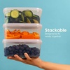 image:imageIRIS USA 16 PC Plastic Food Storage Containers With Lids  8 Containers amp 8 Lids To Go Meal Prep Leftovers Office Lunch Potluck Food Storage Microwave Dishwasher amp Freezer Safe BPAFreeClearClear