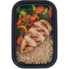 image:imageIRIS USA Meal Prep Containers 36oz  50 Pack 100Piece 2Compartment Reusable Food Storage Containers with Lids Plastic Kitchen Food Prep To Go Lunch Box Microwave Freezer Dishwasher Safe Black34 Oz  1 comp