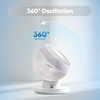 image:imageIRIS USA WOOZOO Air Circulator Wall Mount Fan with Remote 360 Oscillation 3 Speeds 414 sqft Coverage Quiet 30dB Motor Adjustable Tilt for Bedroom Living Room Office Dorm WhiteWhite