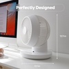 image:imageIRIS USA WOOZOO Air Circulator Wall Mount Fan with Remote 360 Oscillation 3 Speeds 414 sqft Coverage Quiet 30dB Motor Adjustable Tilt for Bedroom Living Room Office Dorm WhiteWhite