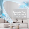 image:imageIRIS USA WOOZOO Air Circulator Wall Mount Fan with Remote 360 Oscillation 3 Speeds 414 sqft Coverage Quiet 30dB Motor Adjustable Tilt for Bedroom Living Room Office Dorm WhiteWhite