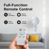 image:imageIRIS USA WOOZOO Air Circulator Wall Mount Fan with Remote 360 Oscillation 3 Speeds 414 sqft Coverage Quiet 30dB Motor Adjustable Tilt for Bedroom Living Room Office Dorm WhiteWhite