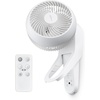 image:imageIRIS USA WOOZOO Air Circulator Wall Mount Fan with Remote 360 Oscillation 3 Speeds 414 sqft Coverage Quiet 30dB Motor Adjustable Tilt for Bedroom Living Room Office Dorm WhiteWhite