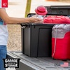 image:imageIRIS USA 12 Gallon Lockable Storage Totes with Lids 4 Pack  Gray HeavyDuty Durable Stackable Containers Large Garage Organizing Bins Moving Tubs Rugged Sturdy Equipment Utility Tool BoxBlack