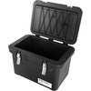 image:imageIRIS USA 12 Gallon Lockable Storage Totes with Lids 4 Pack  Gray HeavyDuty Durable Stackable Containers Large Garage Organizing Bins Moving Tubs Rugged Sturdy Equipment Utility Tool BoxDark Gray