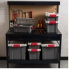 image:imageIRIS USA 12 Gallon Lockable Storage Totes with Lids 4 Pack  Gray HeavyDuty Durable Stackable Containers Large Garage Organizing Bins Moving Tubs Rugged Sturdy Equipment Utility Tool BoxGray