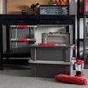 image:imageIRIS USA 12 Gallon Lockable Storage Totes with Lids 4 Pack  Gray HeavyDuty Durable Stackable Containers Large Garage Organizing Bins Moving Tubs Rugged Sturdy Equipment Utility Tool BoxGray