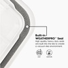 image:imageIRIS USA 8 Pack WeatherPro 628 Quart Stackable Storage Tote Bins Plastic Gasket Box with Tight Latching Lids and Seal ClearBlack4 Pack