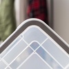 image:imageIRIS USA 8 Pack WeatherPro 628 Quart Stackable Storage Tote Bins Plastic Gasket Box with Tight Latching Lids and Seal ClearBlack8 Pack