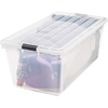 image:imageIRIS USA 8Pack Plastic Storage Bins with Lids 7 Quart Clear Stackable Small Storage Containers Latching Organizer Tote for Pantry Classroom Closet Crafts Hobby Office amp Home OrganizationClear