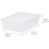 image:imageIRIS USA 8Pack Plastic Storage Bins with Lids 7 Quart Clear Stackable Small Storage Containers Latching Organizer Tote for Pantry Classroom Closet Crafts Hobby Office amp Home OrganizationClear