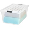 image:imageIRIS USA 8Pack Plastic Storage Bins with Lids 7 Quart Clear Stackable Small Storage Containers Latching Organizer Tote for Pantry Classroom Closet Crafts Hobby Office amp Home OrganizationClear