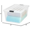 image:imageIRIS USA 8Pack Plastic Storage Bins with Lids 7 Quart Clear Stackable Small Storage Containers Latching Organizer Tote for Pantry Classroom Closet Crafts Hobby Office amp Home OrganizationClear