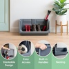 image:imageIRIS USA Open Front Storage Bins Jumbo Heavy Duty Garage Storage Stackable Storage Bins Tools Hardware Hose Household Product Sporting Goods Interlocked Secure Stacking 3 Pack Dark GrayJumbo  3 Pack