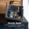 image:imageIRIS USA Open Front Storage Bins Jumbo Heavy Duty Garage Storage Stackable Storage Bins Tools Hardware Hose Household Product Sporting Goods Interlocked Secure Stacking 3 Pack Dark GrayLarge  3 Pack