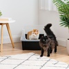 image:imageIRIS USA XXLarge Side Entry Cat Litter Box Navy  MultiCat Use Extended Length Design Extra Room Interior Jumbo Capacity Pan Comfortable Space Multiple Cat ReadyBlack