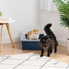 image:imageIRIS USA XXLarge Side Entry Cat Litter Box Navy  MultiCat Use Extended Length Design Extra Room Interior Jumbo Capacity Pan Comfortable Space Multiple Cat ReadyNavy
