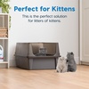 image:imageIRIS USA XXLarge Side Entry Cat Litter Box Navy  MultiCat Use Extended Length Design Extra Room Interior Jumbo Capacity Pan Comfortable Space Multiple Cat ReadyGray