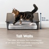 image:imageIRIS USA XXLarge Side Entry Cat Litter Box Navy  MultiCat Use Extended Length Design Extra Room Interior Jumbo Capacity Pan Comfortable Space Multiple Cat ReadyGray