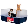 image:imageIRIS USA XXLarge Side Entry Cat Litter Box Navy  MultiCat Use Extended Length Design Extra Room Interior Jumbo Capacity Pan Comfortable Space Multiple Cat ReadyNavy