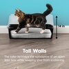 image:imageIRIS USA XXLarge Side Entry Cat Litter Box Navy  MultiCat Use Extended Length Design Extra Room Interior Jumbo Capacity Pan Comfortable Space Multiple Cat ReadyBlack