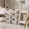 image:imageIRIS USA 18 Quart Clear Storage Organizer with Removable Dividers  Removable dividers organize tools pantry goods and household supplies Stackable design saves space13 Qt