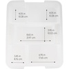 image:imageIRIS USA 18 Quart Clear Storage Organizer with Removable Dividers  Removable dividers organize tools pantry goods and household supplies Stackable design saves space18 Qt