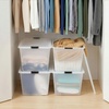 image:imageIRIS USA 18 Quart Clear Storage Organizer with Removable Dividers  Removable dividers organize tools pantry goods and household supplies Stackable design saves space55 Qt