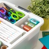 image:imageIRIS USA 18 Quart Clear Storage Organizer with Removable Dividers  Removable dividers organize tools pantry goods and household supplies Stackable design saves space18 Qt