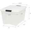 image:imageIRIS USA 18 Quart Clear Storage Organizer with Removable Dividers  Removable dividers organize tools pantry goods and household supplies Stackable design saves space54 Qt