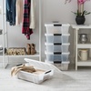 image:imageIRIS USA 18 Quart Clear Storage Organizer with Removable Dividers  Removable dividers organize tools pantry goods and household supplies Stackable design saves space27 Qt