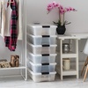 image:imageIRIS USA 18 Quart Clear Storage Organizer with Removable Dividers  Removable dividers organize tools pantry goods and household supplies Stackable design saves space27 Qt
