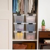 image:imageIRIS USA 18 Quart Clear Storage Organizer with Removable Dividers  Removable dividers organize tools pantry goods and household supplies Stackable design saves space135 Qt