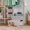 image:imageIRIS USA 18 Quart Clear Storage Organizer with Removable Dividers  Removable dividers organize tools pantry goods and household supplies Stackable design saves space13 Qt